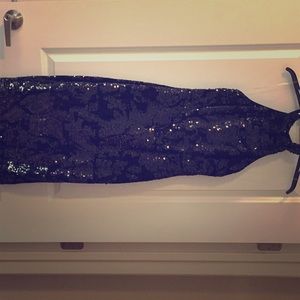Black Sequin Dress